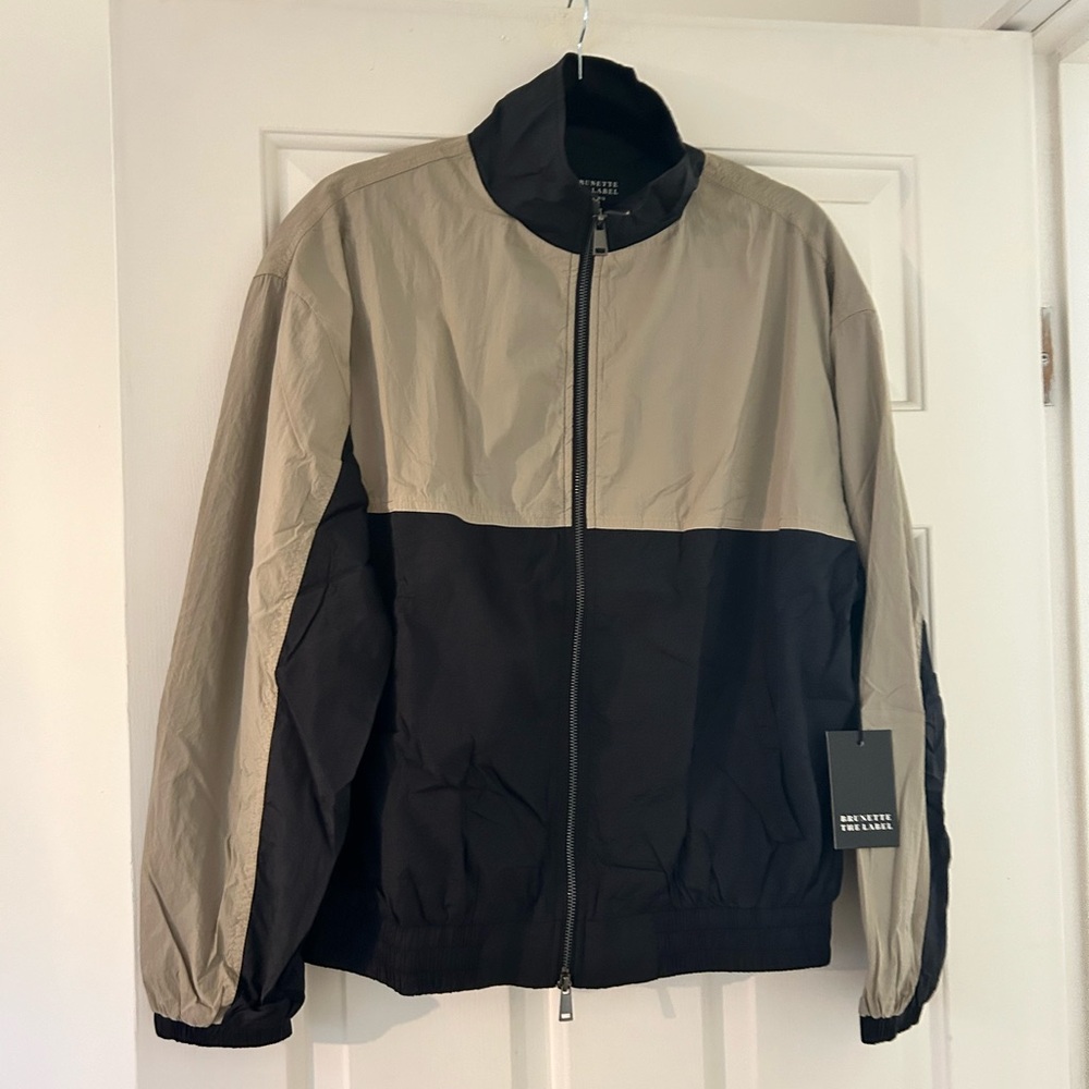 NWT Brunette the Label Size S/M Serena Full Zip Track suit Jacket